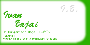 ivan bajai business card